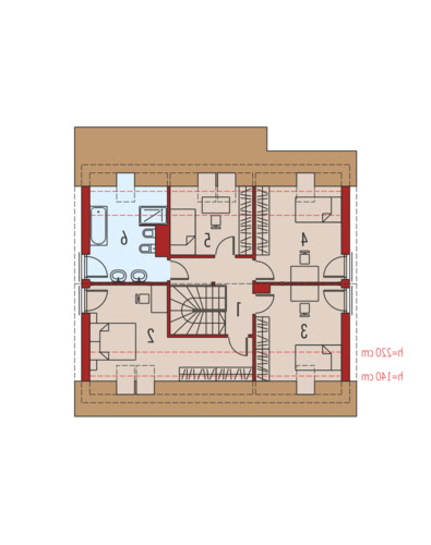 Alba G1 MULTI-COMFORT - Rzut poddasza