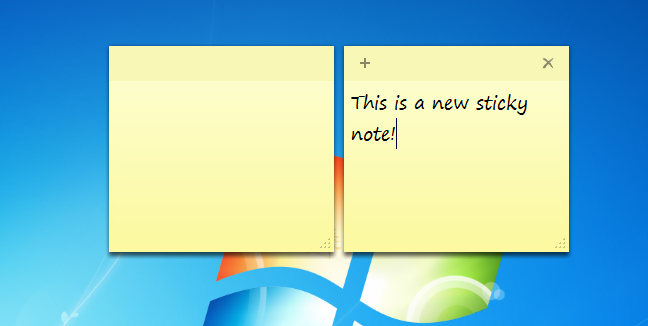 Note adesive, Windows 7, Windows 8.1