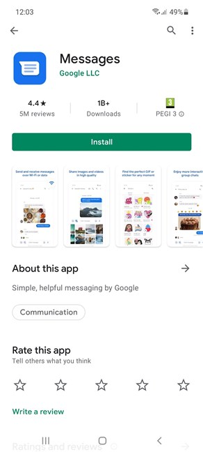 Ottieni l'app Messaggi da Google per inviare SMS dal tuo PC