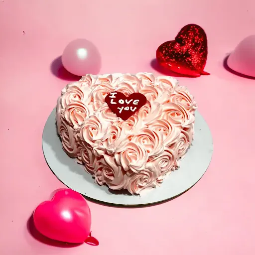 Valentine Heart Shape Cake [600 Grams]