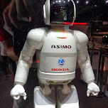 asimo by honda at the Miraikan Museum of Emerging Science and Innovation in Odaiba, Japan 