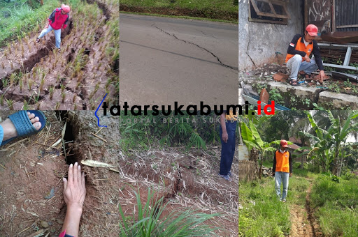 
Pergerakan Tanah di Nyalindung Sukabumi Ancam Puluhan Rumah dan Jalan
