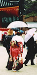 Heian Jingu, Kyoto, Japan, New Year's Day, 2002.