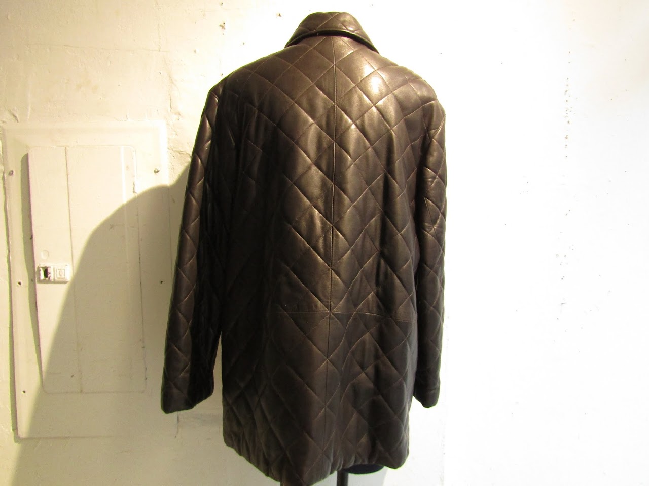 Vintage Burberry Quilted Leather Jacket