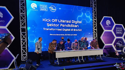 UNMUHA Jalin Kerjasama dengan Kominfo Tentang Literasi Digitas Sektor Pendididikan