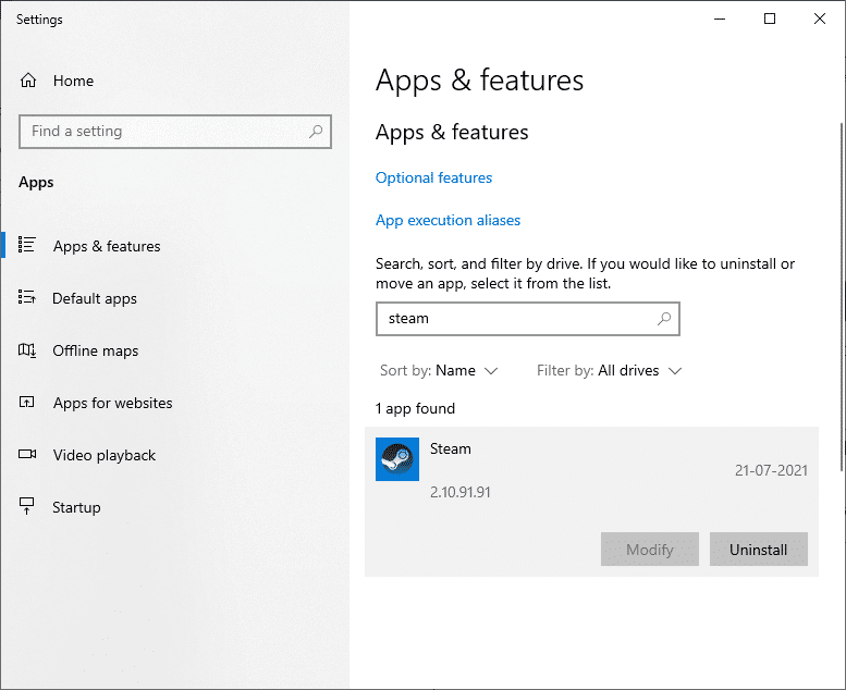 Finalmente, haga clic en Desinstalar.  Arreglar Steam que no descarga juegos