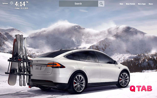 Tesla Model X New Tab Wallpapers