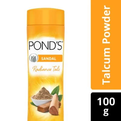 Ponds Sandal Radiance Talcum Powder, Natural Sunscreen 100 G