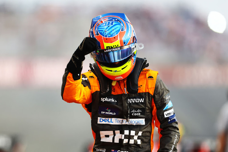 McLaren's Oscar Piastri took pole position ahead of teammate Lando Norris for what could be a title-deciding sprint race at the Qatar Grand Prix on Saturday.