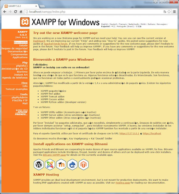 Descarga e instalacin de XAMPP (Apache, PHP, MySQL y phpMyAdmin)