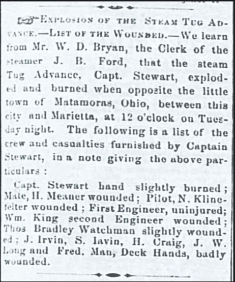 Klinefelter_TheWheelingDailyIntelligencer_31 Jan1862_pg 3