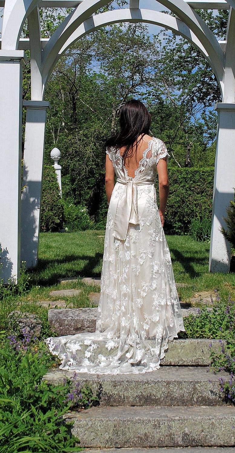 Alencon Lace wedding dress,