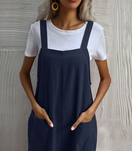 Title 5, Casual Pants With Cotton And Linen Pockets