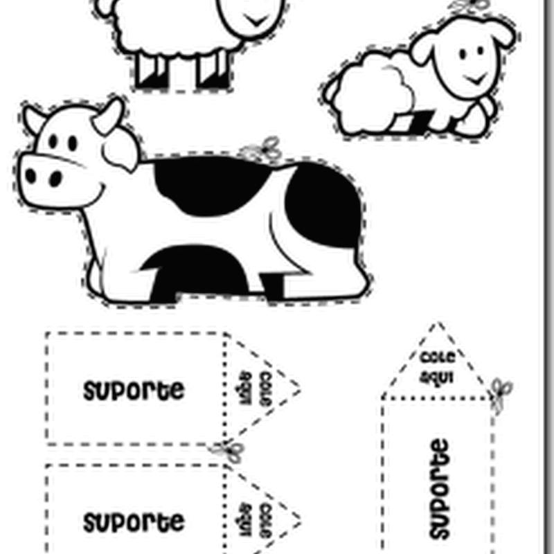 figuras de belén recortable para colorear