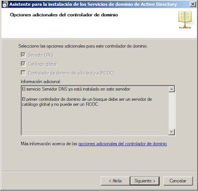 Promocionar equipo Windows Server 2008 a controlador de dominio (dcpromo)