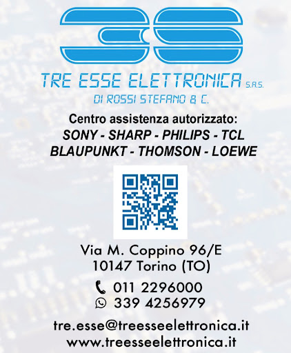 ASSISTENZA AUTORIZZATA: PHILIPS - SHARP - SONY - TCL - THOMSON - LOEWE - BLAUPUNKT - SENNHEISER - YAMAHA - TRE ESSE ELETTR. logo