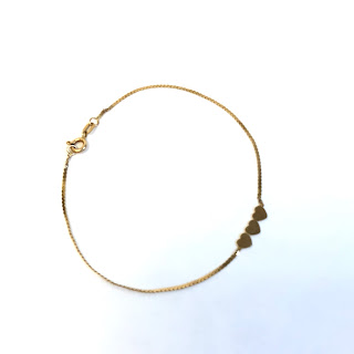 14 K Gold Heart Bracelet