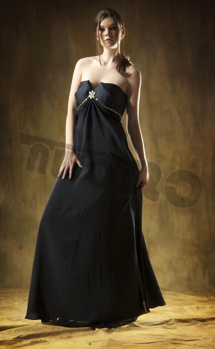 Backless Satin Ball Gown