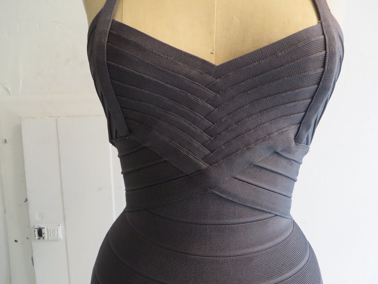 Herve Leger Ribbed Dress