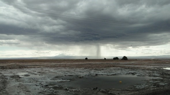 Chuva no Deserto do Atacama