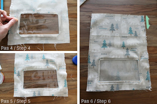 Not 2 late to craft: Bossa amb finestra transparent - pas a pas amb fotos / See-through window bag step by step with pictures / Bolsa con ventana transparente - paso a paso con fotos