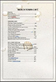 Beach Town Cafe menu 1