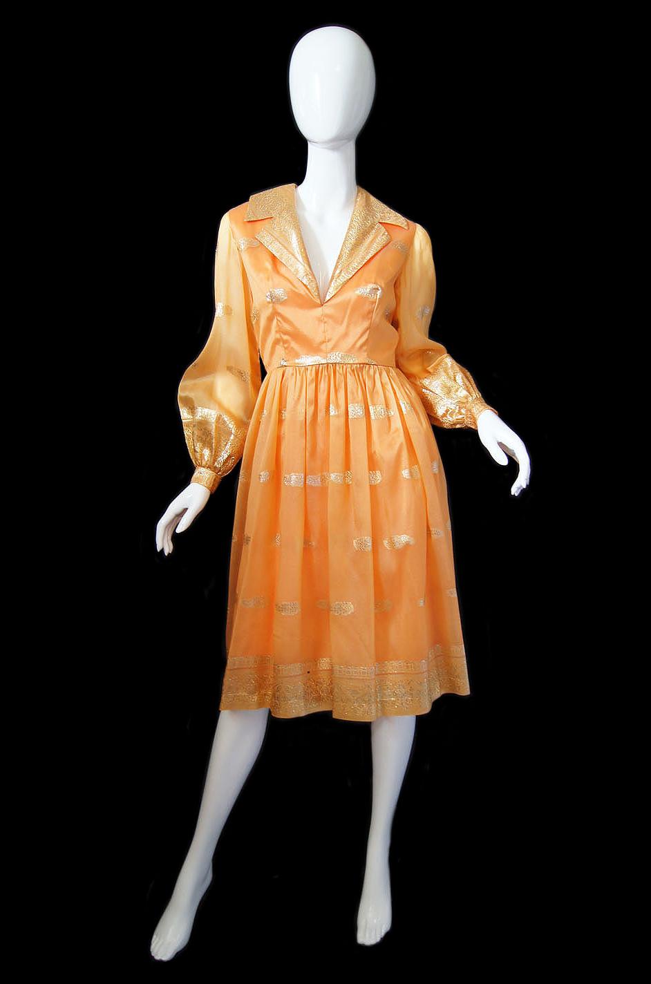 1960s Peach & Gold Oscar De La