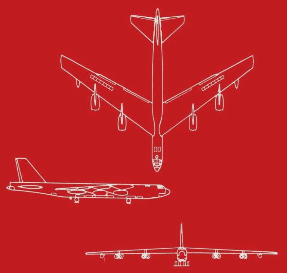 Diagram of a B-52.