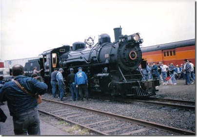 Sumpter Valley Railway 2-8-2 #19 at Union Station in Portland, Oregon on May 11, 1996