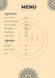 15D Cafe & Restaurant menu 2