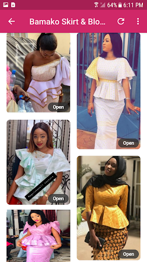 Bamako SKirt  BLouse Designs.