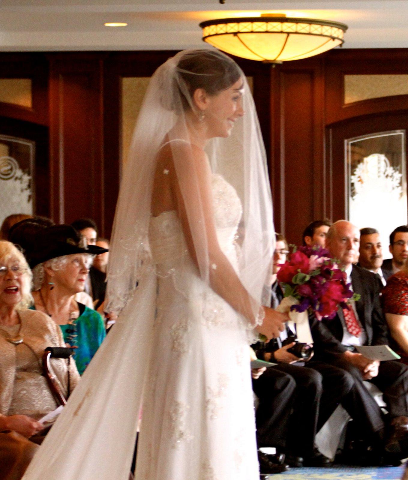 towards the Chuppah.