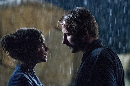 Carey Mulligan as "Bathsheba" and Matthias Schoenaerts as "Gabriel" in FAR FROM THE MADDING CROWD. Photos by Alex Bailey.  © 2014 Twentieth Century Fox Film Corporation
All Rights Reserved