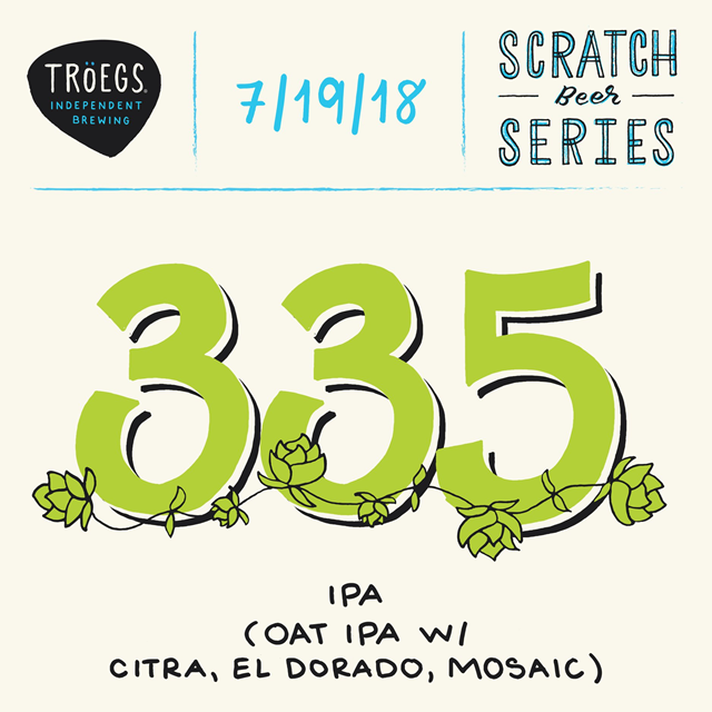 Troegs Releases Scratch 335 IPA & 336 Dry Hopped Pilsner