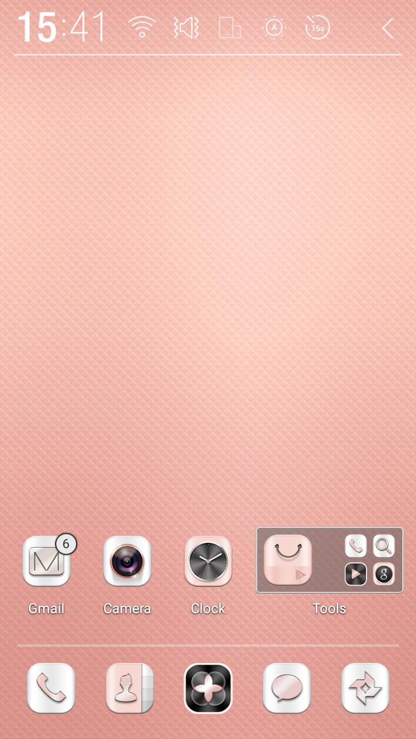 Rose-Gold Atom theme Screen 1