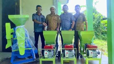 Dinas Pertanian Pidie Bersama Hizbullah  Serahkan Mesin Pengolahan Kopi untuk Desa Blang Dhot 