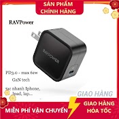 [Chính Hãng ] Sạc Ravpower Type C - 61W - Gan (Rp - Pc112) - Hshop365