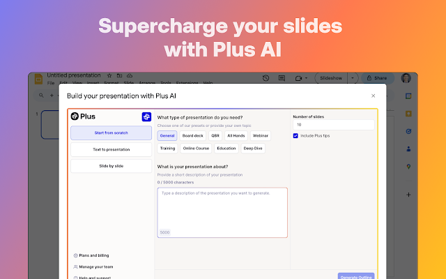 plus ai presentation