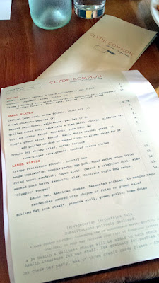 Clyde Common menu