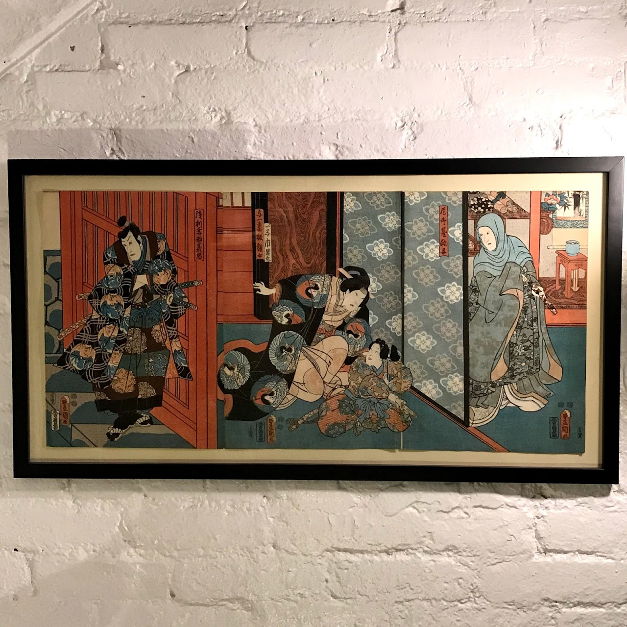 Utagawa Kunisada (Toyokuni III) Woodblock Triptych