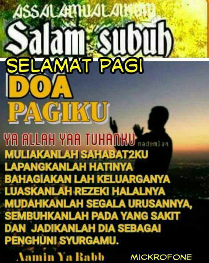 Selamat bersahur dan solat subuh