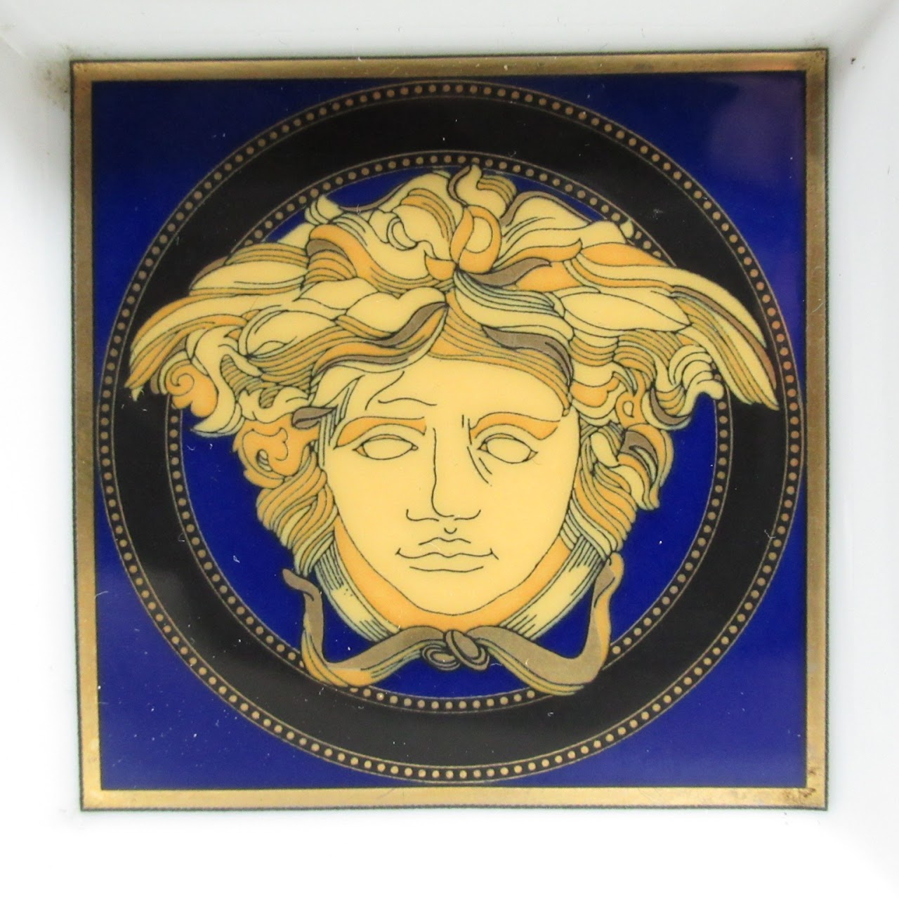 Versace + Rosenthal 'Medusa Blue' Trinket Dish