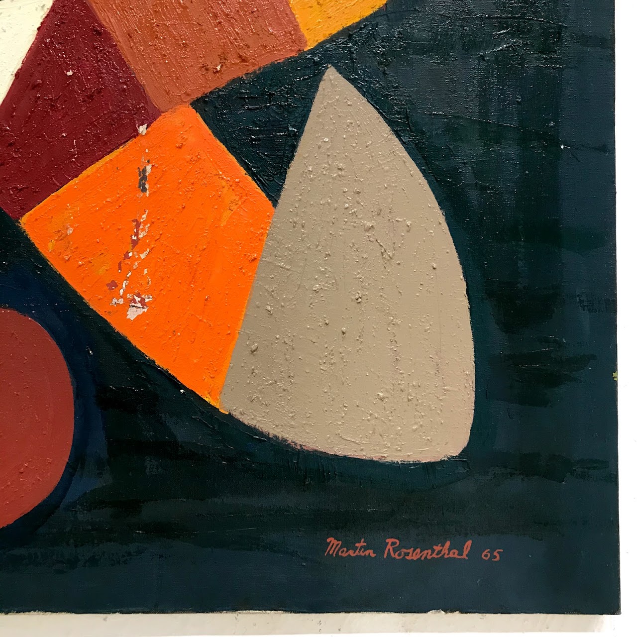 Martin Rosenthal Signed Modernist Oil Painting