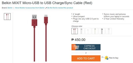 Belkin Micro USB Cable