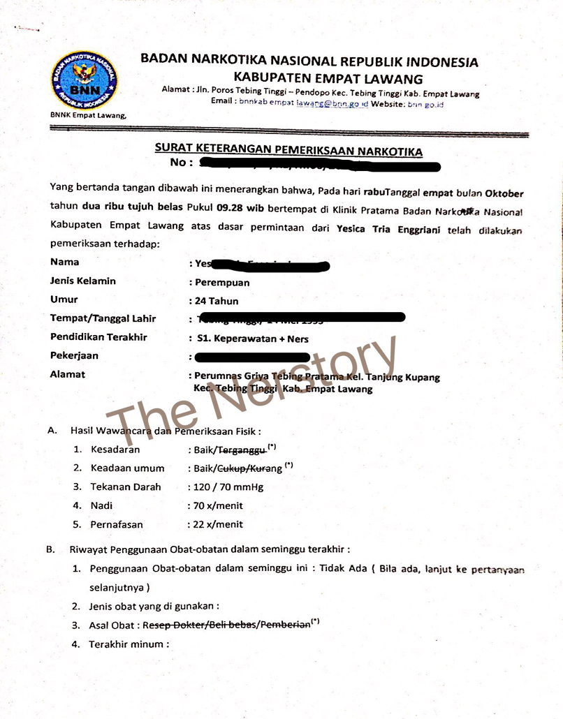 Contoh Surat Pernyataan Narkoba Contoh Surat