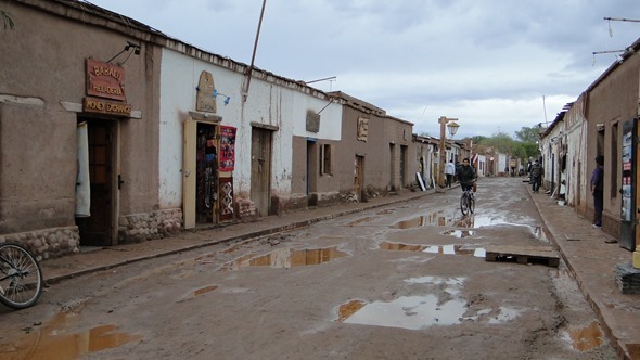 San Pedro de Atacama após a chuva