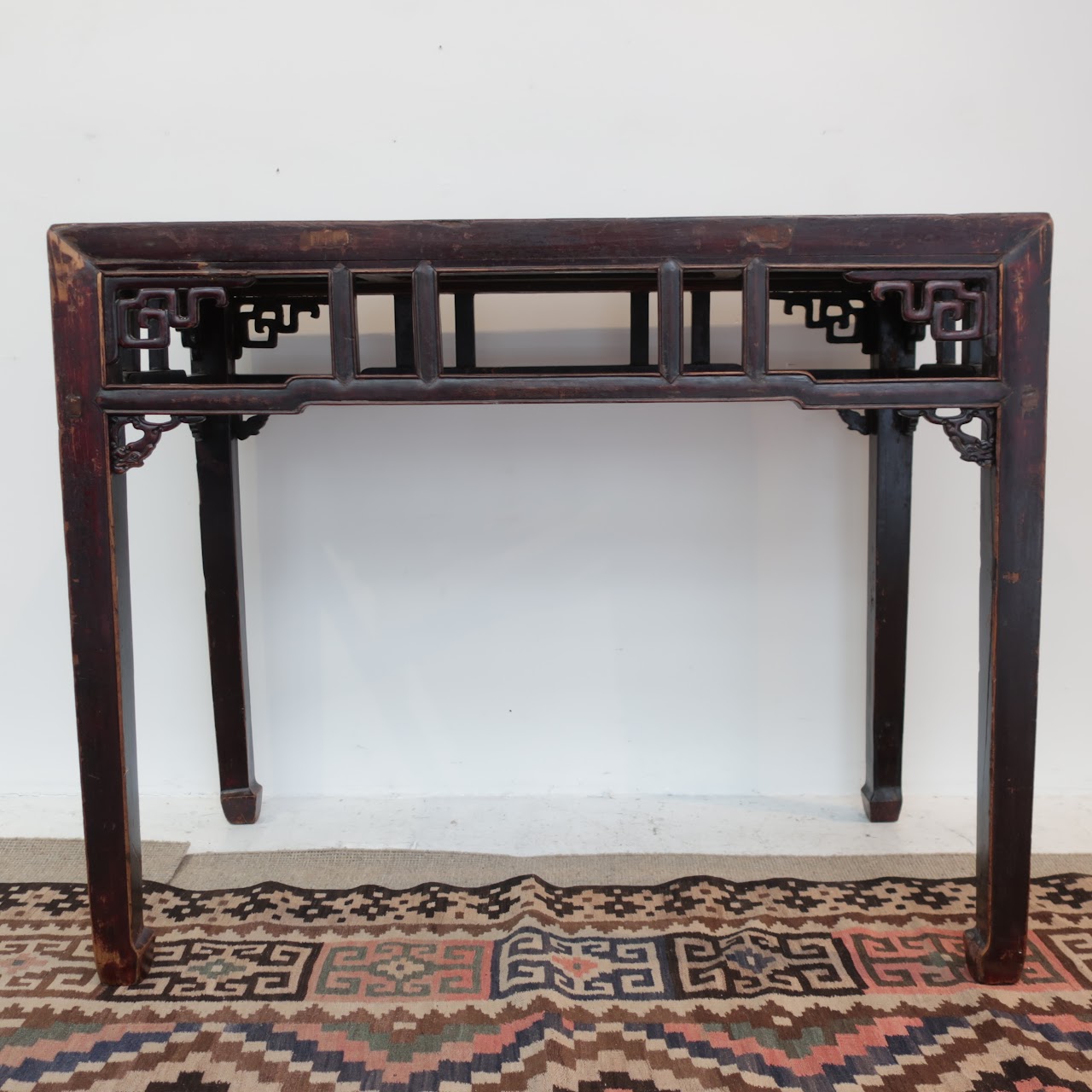 Chinese Elm Lacquered Hall Table