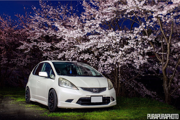 フィットの桜と愛車・桜・夜桜・ドライブ・一眼レフに関するカスタム事例の投稿画像9枚目