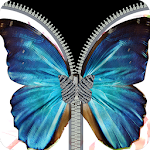 Cover Image of Download butterfly fake zipper lock 2.0 APK