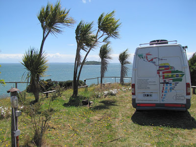 Camping "Arena Gruesa" de Ancud con una espectacular vista sobre el Canal de Chacao